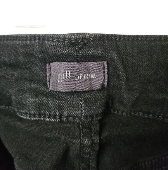J. Jill Denim Women's Black High Rise Wide Leg Modern Jeans, Size 12 Petite - Picture 6 of 9